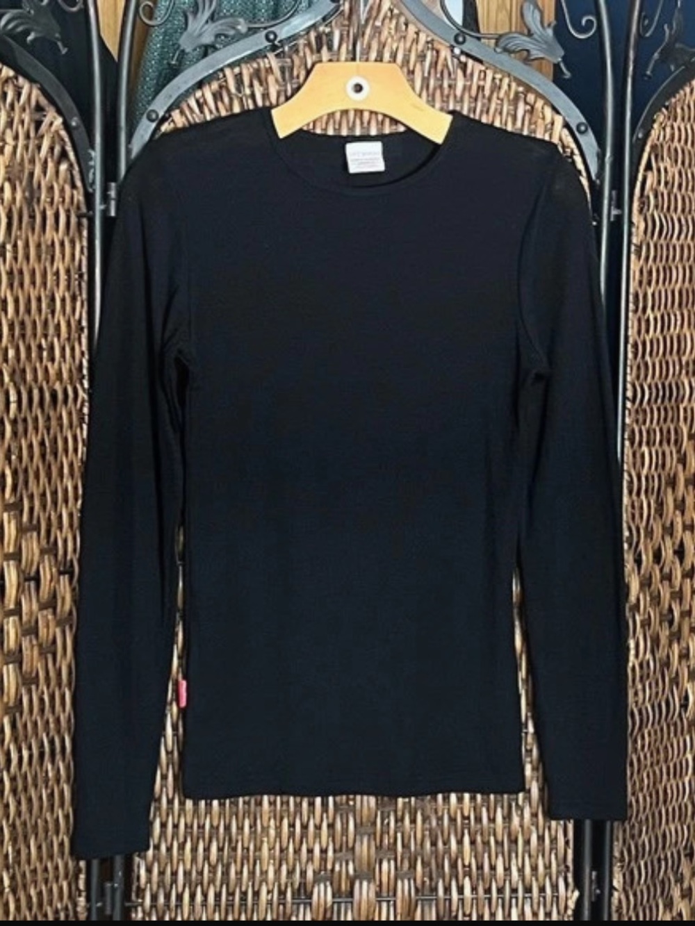 L Merino Redram Everyday Black Long Sleeve Shirt